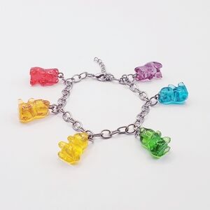 Colorful Gummy Bear Charm Bracelet